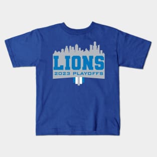 Lions 2023 Playoffs Kids T-Shirt